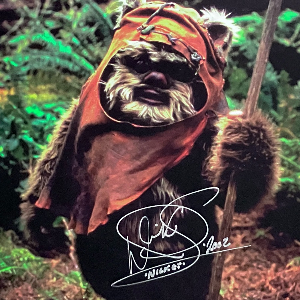 STAR WARS Signed 8x10 / WARWICK DAVIS As The Ewok ‘Wicket’ / HARRY POTTER Actor